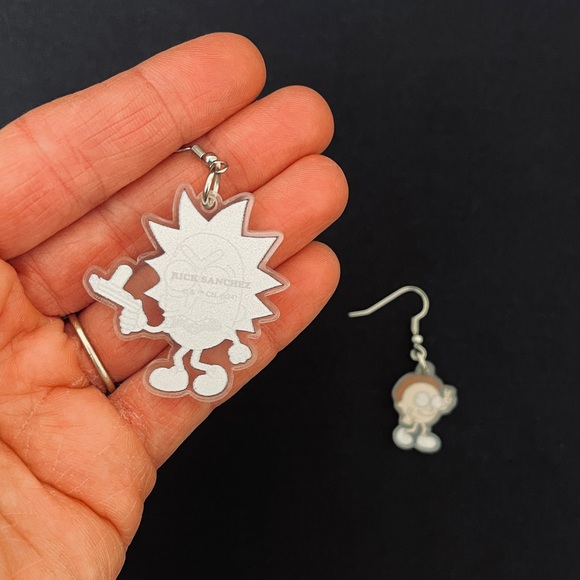 Rick and Morty Dangle Earrings - Picture 5 of 10
